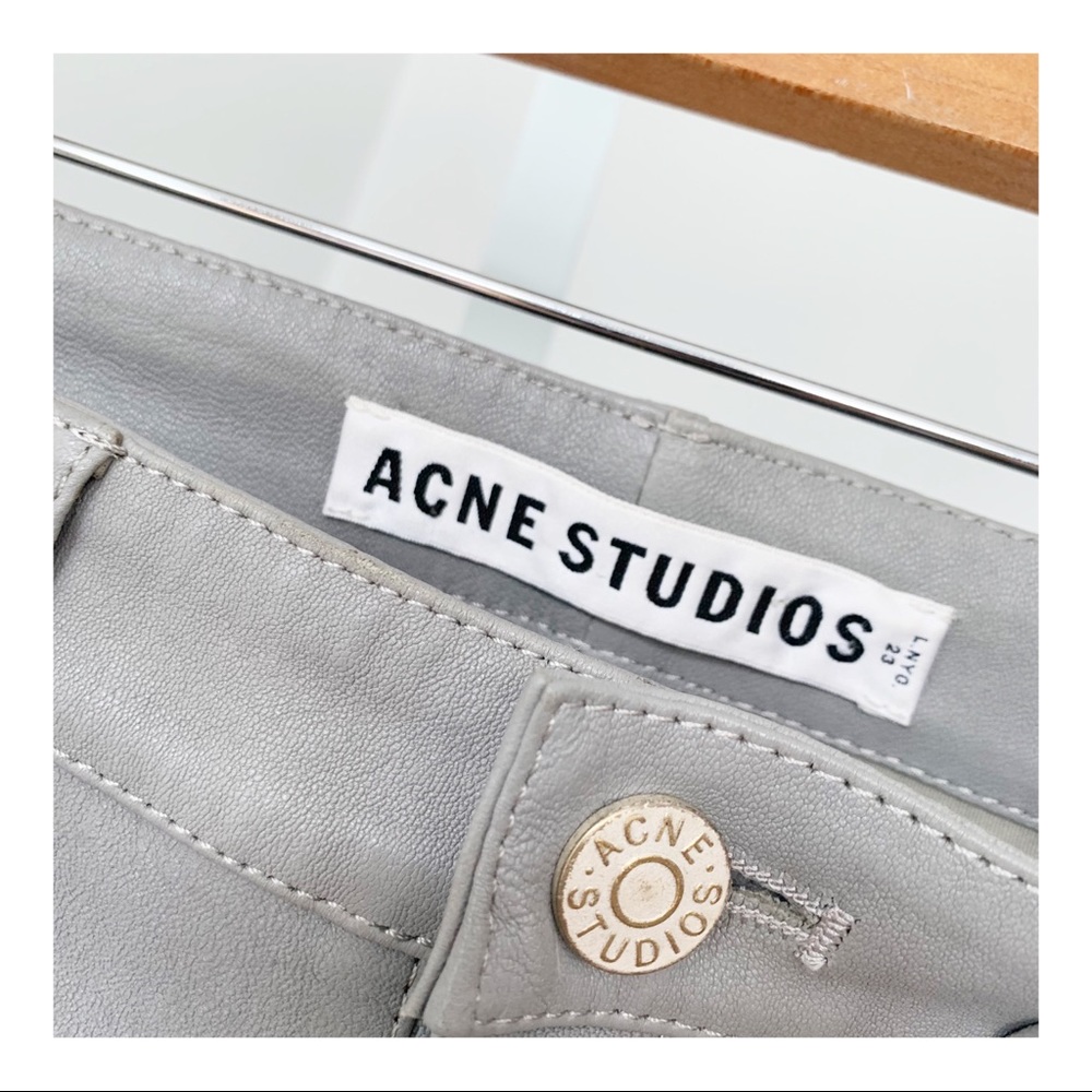 Acne Studios Lamb Leather Skin 5 Pants - Picture 4 of 8